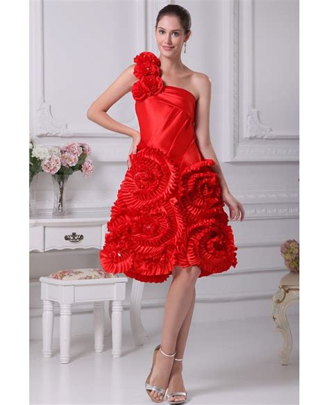 Red Reception Short Wedding Dresses Modern Beautiful Red