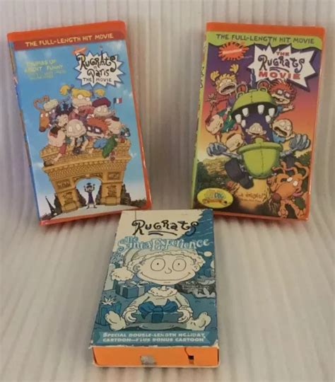 VINTAGE RUGRATS SANTA Experience Rugrats Movie Rugrats In Paris DVD VHS Movies PicClick