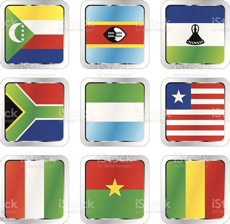 Isolated African Flags Stock Illustration Download Image Now Africa