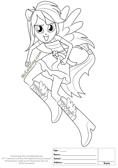 Rainbow dash adalah salah satu tokoh utama kuda pegasus dari serial kartun my little pony: Mlp Eg Coloring Pages at GetColorings.com | Free printable ...