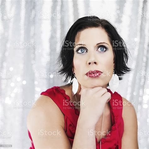 Beautiful Woman With Big Blue Eyes Stock Photo Download Image Now