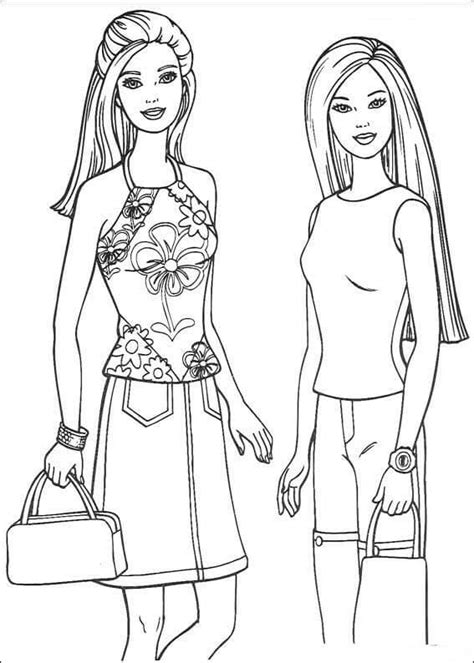 Barbie Friends Coloring Pages Get Coloring Pages Barbie And Friends