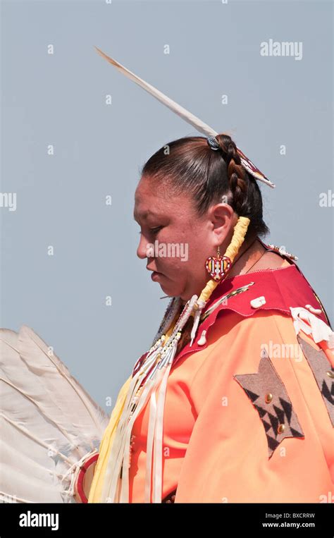 Female Traditional Dancer Pow Wow Blackfoot Crossing Historical Park