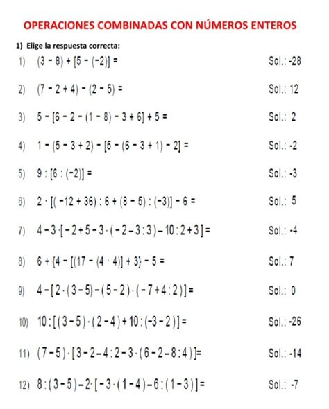 Pin de Andre GO en Cálculos combinados Matematicas primero de