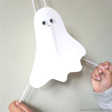 How To Make Fun Flying Construction Paper Ghosts Twitchetts