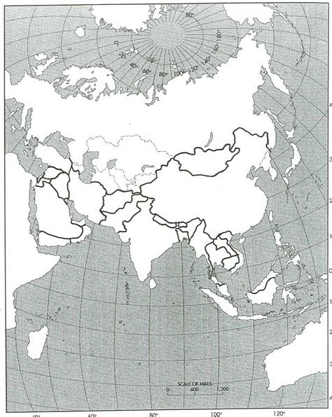Maps Blank Map Asia