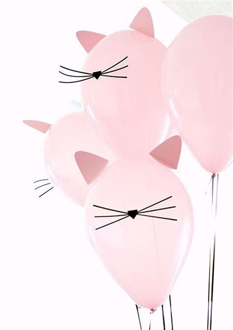 Printable Cat Balloons Cat Party Decorations Cat Party Etsy