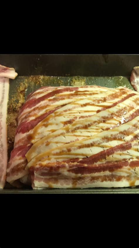 Bacon wrapped meatloaf | Bacon wrapped meatloaf, Bacon wrapped, Bacon