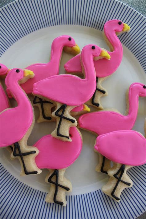 Flamingo Sugar Cookies By Gingersnapmarket On Etsy Sugar Cookies Decorated Cookie Decorating