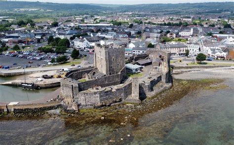 Carrickfergus Castle Belfast Co Antrim Northern Ireland King William Orange Landed In 1690 Stock