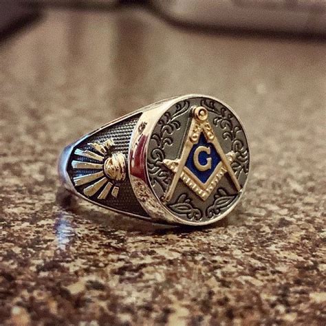 Some freemasons wear rings as a symbol of loyalty and outside the masonic lodge, masonic rings are the most common items/accessories used to identify a freemason. Masonic Ring Blue Lodge 925 Silver with 24K-Gold-Plated ...