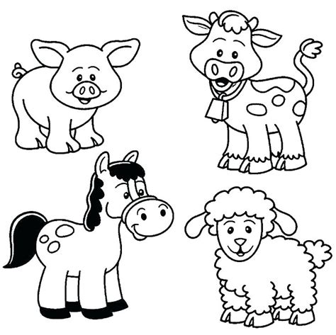 Realistic Farm Animal Coloring Pages At Free