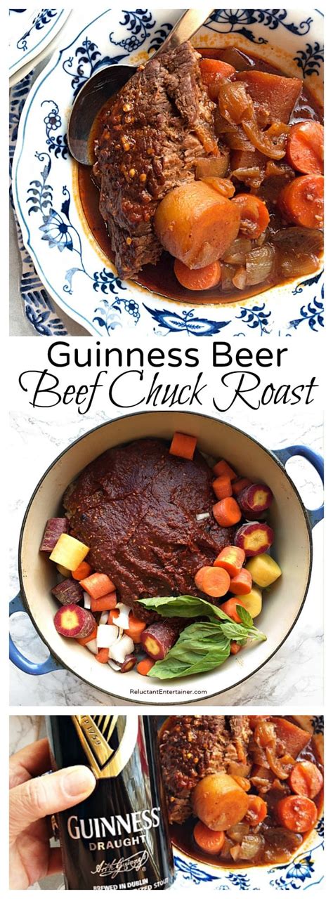 Beef tenderloin steak is the top choice if tenderness is your goal. Guinness Beer Beef Chuck Roast Recipe | Chuck roast ...