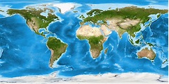 World Physical Enhanced Giclee Lg For Map Satellite In | Fondo de ...