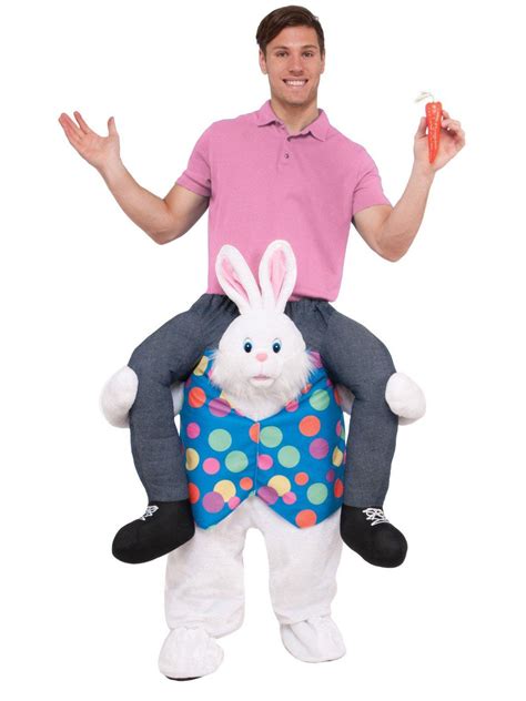 Ride An Easter Bunny Adult Costume