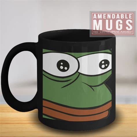 Monkaw Mug Pepe The Frog T Twitch Bttv Emote Mug Meme Etsy