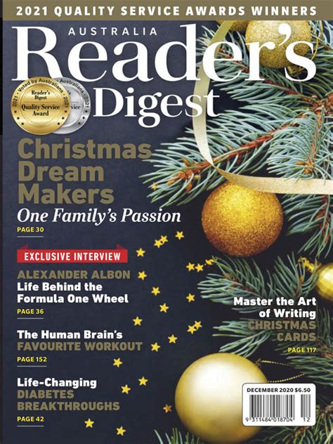 Readers Digest Au And Nz 122020 Download Pdf Magazines Magazines