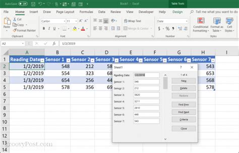 How To Create A Data Entry Form In Excel Grovetech