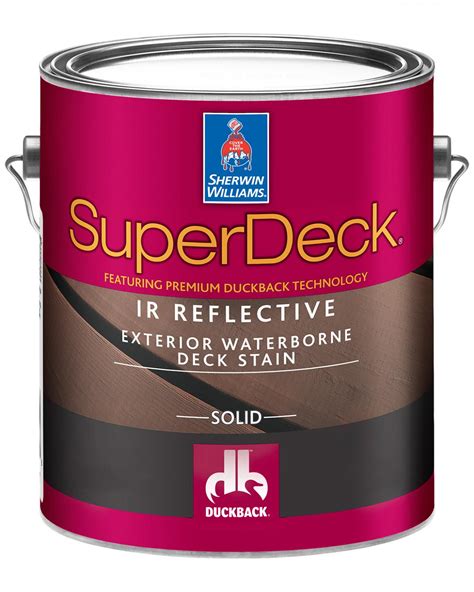 Maybe you would like to learn more about one of these? Sherwin Williams Deck Stain Reduces Surface Temp. 20 Degrees