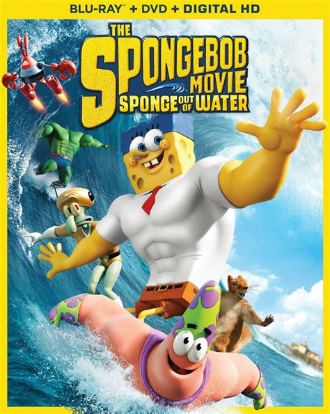The Spongebob Movie Sponge Out Of Water 2 Discs Includes Digital