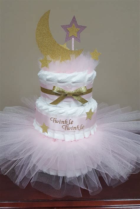 Twinkle Twinkle Little Star Diaper Cake Baby Shower Centerpiece T