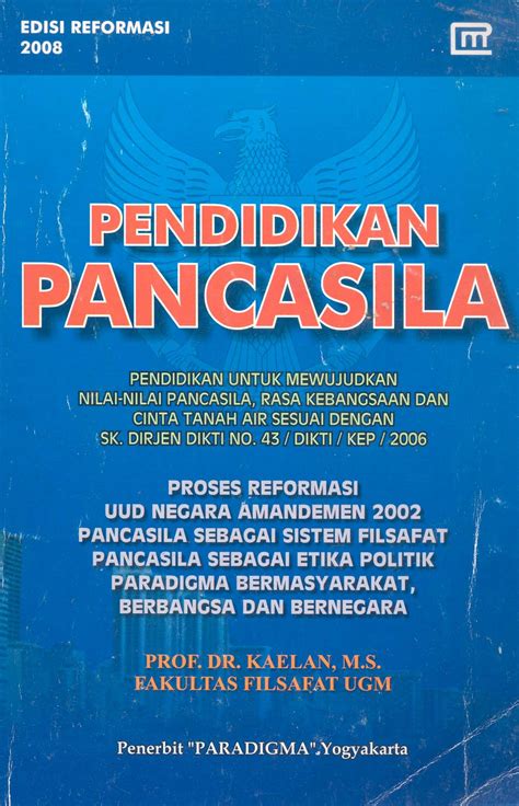 Buku Pendidikan Pancasila Penerbit Paradigma Yogyakarta Matmars
