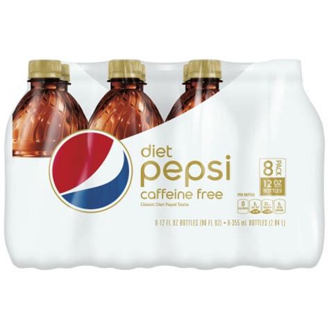 Diet Pepsi Caffeine Free Soda 8 Bottles 12 Fl Oz Marianos