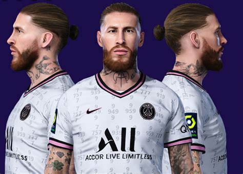 Sergio Ramos Face And Tattoo For Pes 2021 Pes Patch Updates For Pro