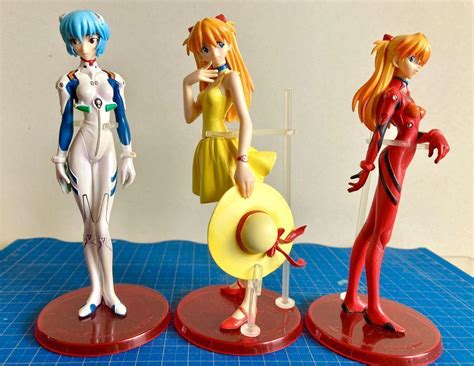 Evangelion Figure Portraits Rei Asuka Misato Ritsuko Plug Suit Pilot Bandai Lot Ebay