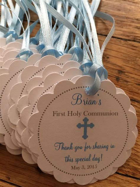 First Communion Favor Tags Boys First Communion First Communion Favors