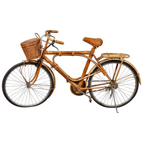Bamboo And Rattan Bicycle At 1stdibs