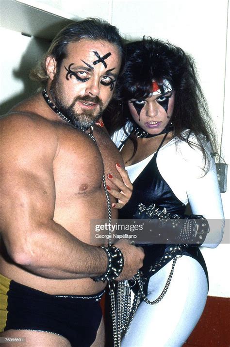 Kevin Sullivan And The Fallen Angel Aka Nancy Benoit Circa 1985 News Photo Getty Images