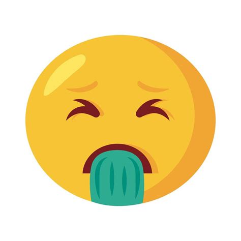 Cara De Emoji Vomitando ícone De Estilo Simples 2516501 Vetor No Vecteezy