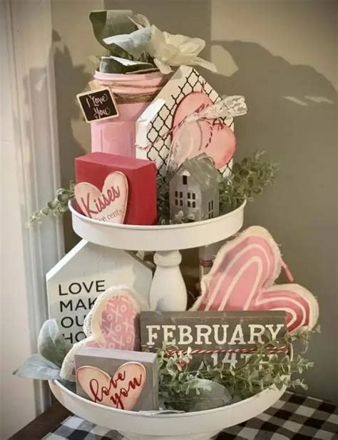 35 adorable valentines tiered tray ideas that show the love in 2022 valentine s day t