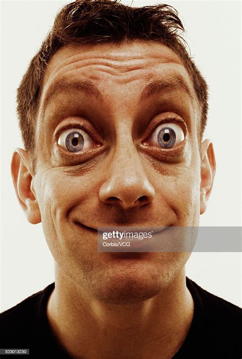 Man With Big Eyes High Res Stock Photo Getty Images