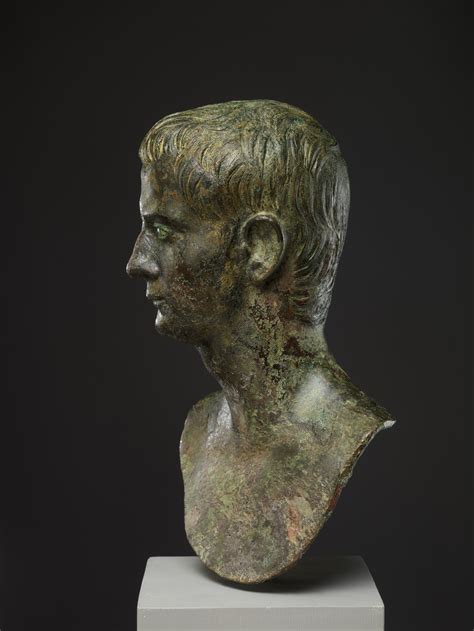 Bronze Portrait Bust Of The Emperor Gaius Caligula Roman Early