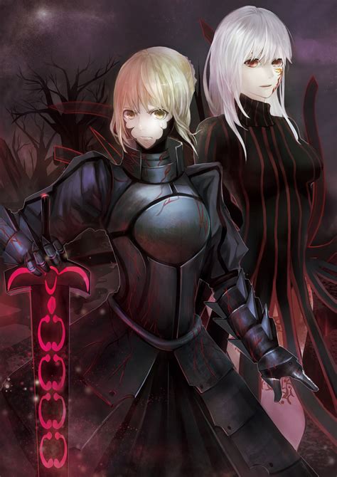 Artoria Pendragon Matou Sakura Saber Alter And Dark