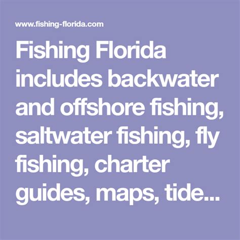 Fishing Florida Includes Backwater And Offshore Fishing Saltwater