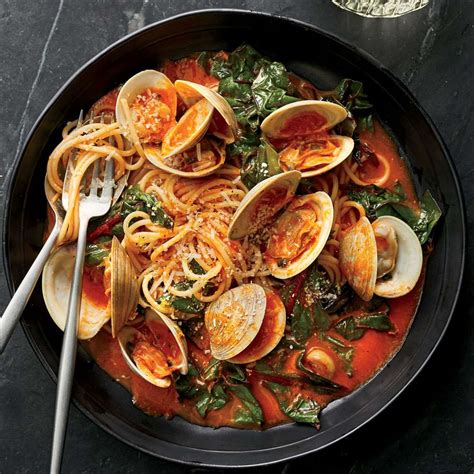 Spaghetti With Clams And Braised Greens Recipe Ashley Christensen