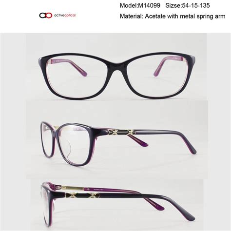 Optical Frame Acetate Eyeglasses Women Eye Glass M14099 China Lady
