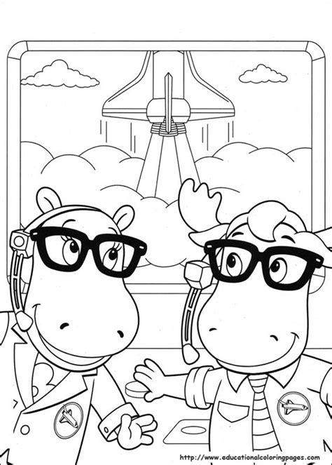 The Backyardigans Characters Coloring Page Tasha Take A Picture In The