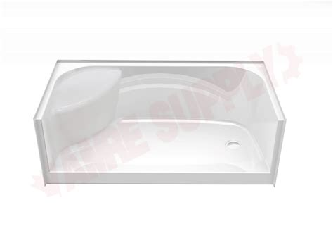 145040 L 000 Maax Shower Base Left Seat Right Drain White Amre
