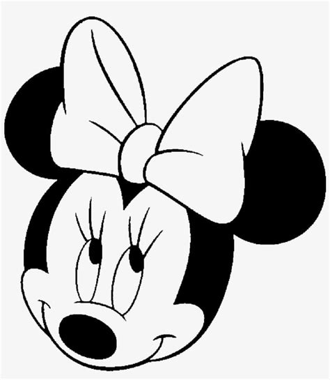 Cara De Minnie Mouse Para Colorear Imprimir E Dibujar Coloringonly Com