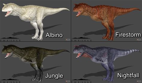The Isle Carno Skin Pack 1 By Phelcer Carno Dinosaur Art