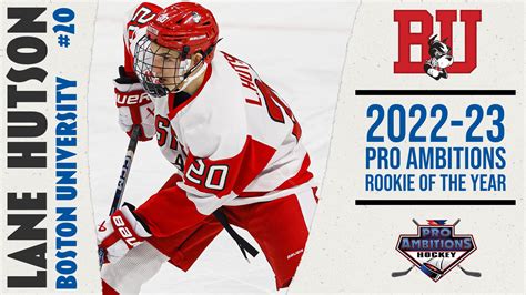 Pro Ambitions Rookie Of The Year Award Hockey East Association