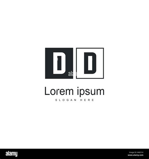 Dd Letter Logo Design Creative Modern Dd Letters Icon Illustration