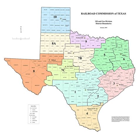 Texas District Map Printable Maps