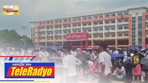 Mga Estudyante Sa Rizal High School Sa Pasig City Pinalabas Ng Gusali