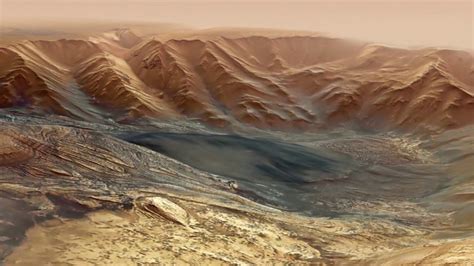 Esa Fly Through A Canyon On Mars