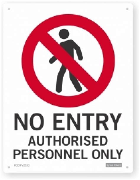 No Entry Staff Only Sign Commercial Cleaning Supplies Auckland